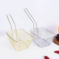 1Pcs Mini Stainless Steel Chips Deep Fry Baskets Food Presentation Strainer Potato Cooking Tool Chef Basket Colander Tool