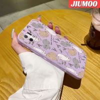 JIUMOO เคส A16E A16K OPPO เคสลายการ์ตูนดีไซน์ใหม่กระต่ายมีชีวิตชีวาเคสเคสมือถือนิ่มบางขอบสี่เหลี่ยมด้านข้างเคสซิลิโคนเคสป้องกันการกระแทก