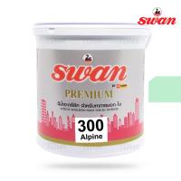 SWAN สีน้ำอะคริลิค รหัสสี #300 สีAlpine ใช้เป็นสีทาบ้าน  สีทาอาคาร สำหรับทาภายนอกเเละภายใน สะท้อนUVได้ดี ขนาด 5 กก.