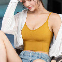 Pihu-1Bymermaids Tank Top ผู้หญิง U ประเภท Backless Low Back lette เซ็กซี่ชุดชั้นใน Tube Tops กีฬา ไม่มีกระดูก Vestd48-58