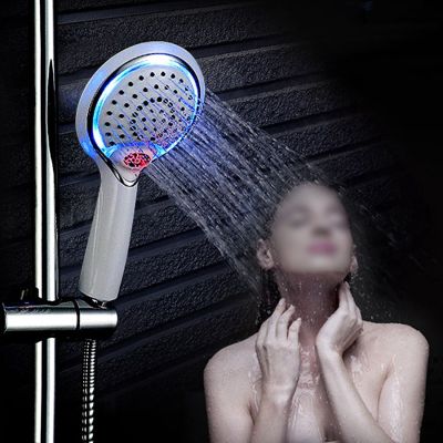 alcachofa ducha 3 Color LED Handheld Bathroom Digital Temperature Display Shower Spray Head cabezal ducha Showerheads