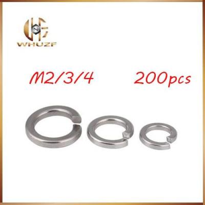 m4 stainless lock washer 200pcs m2 m3 m4 DIN127 Stainless Steel 304 Gasket Ring Silver Spring Lock Washer Split Washer