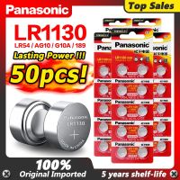 【Limited-time offer】 50ชิ้น/ล็อต Panasonic Cell 1.5V AG10 LR1130อัลคาไลน์ AG10 389 LR54 SR54 SR1130W 189 LR1130ปุ่ม