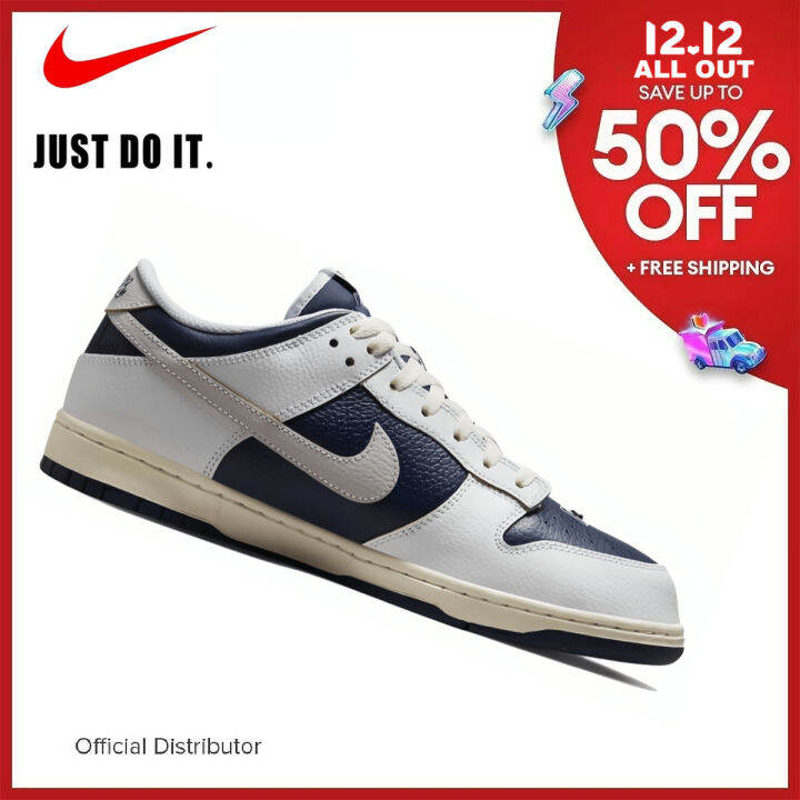 NIKE DUΝK SB Low Chicago for men and women Lowtop Dark Blue White sneakers (One Year Warranty