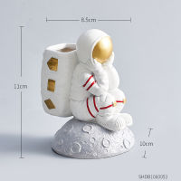 cute Korean resin sculptures cosmonaut home office desktop pen holder accessories among as astronaut statue Crafts home decor