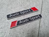 ราคาต่อ 2 ฝั่ง โลโก้ งานโลหะ ออดี้สปอร์ต แต่งด้านข้าง ขนาด 10 * 1.5 cm AUDI SPORT fender badge emblem metal logo