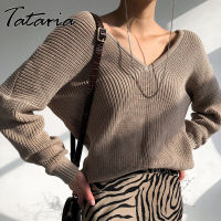 New Fashion Autumn 2022 Sweater for Women Knitted Top Classic Basic V Neck Pullovers Sweaters Blue Soft Girl Knitted Jumpers