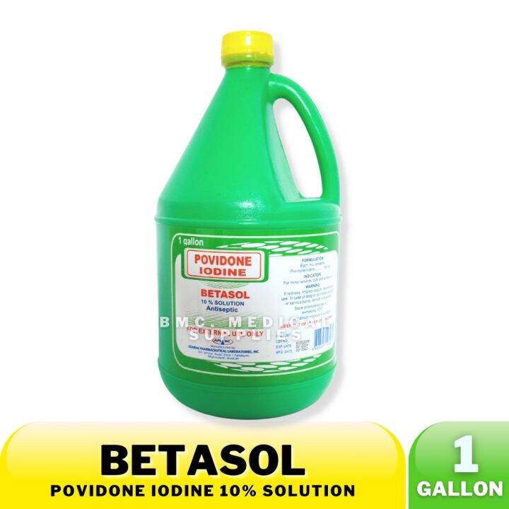 Povidone Iodine Betasol / J. Cheme (Gallon 10 and 7.5 ) (1Liter 500ml