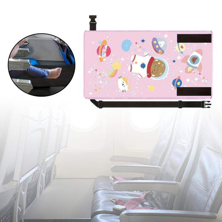 Pecine Kids Bed Seat Cover Airplane Foot Hammock for Kids to Lie Down