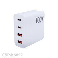 2023พากร์ดัด USB C Pengisi DC 100W Cepat GaN Lipat 4 Port Cepat สำหรับ iPhone 14 /Pro Max/se/ 11 /Xr/xs Sams