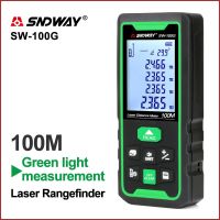 SNDWAY Laser Rangefinder Range Finder Digital Range finder Laser Tape Distance Ruler Distance Meter Green Line sw 50g sndway 50m