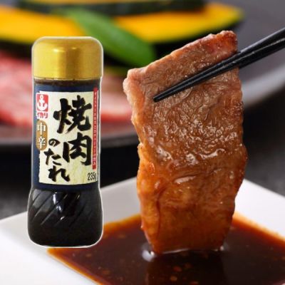 อิคาริ ซอสยากินิคุ รสเผ็ดกลาง ขนาด 235 มล. (สินค้านำเข้าจากญี่ปุ่น) - Ikari Sauce Yakiniku Medium Hot Barbecue Sauce GREENHOME ส่งทุกวัน