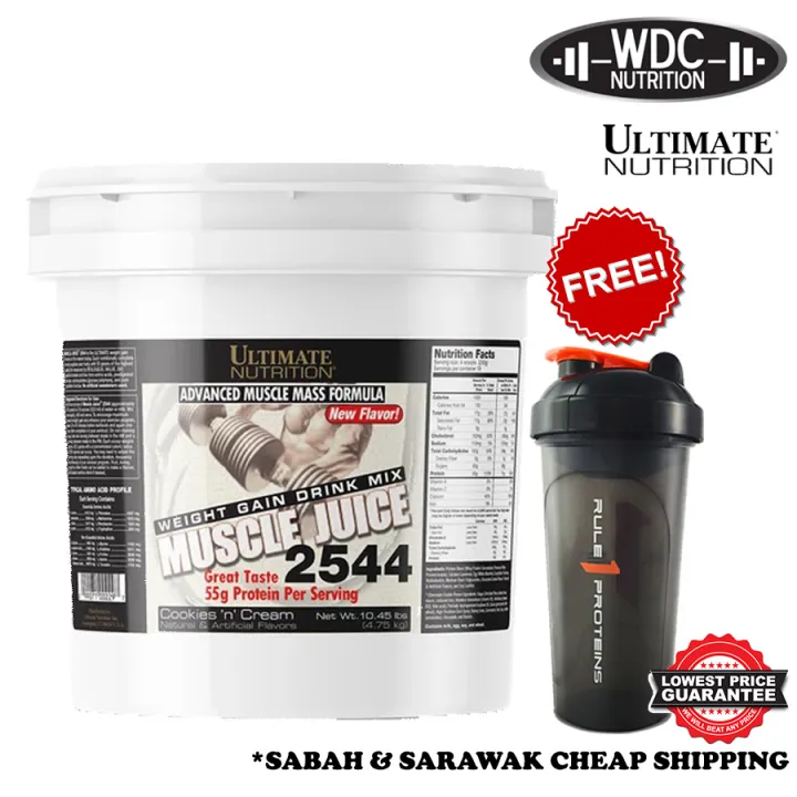 Ultimate Nutrition Muscle Juice 2544 (10.45lbs) Mass Gainer, Weight