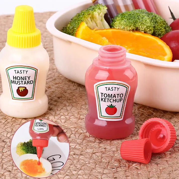 Portable Mini Sauce Bottle Portable Small Sauce Container Salad ...