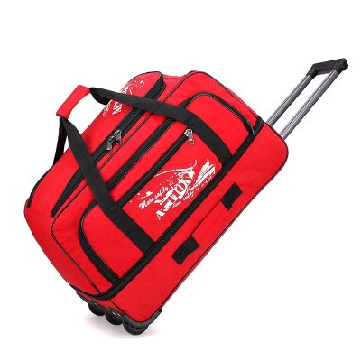 Oxford Cloth Travel Mens and Womens General Boarding Business Bag Out Waterproof Folding Luggage Bag Pull Rod Bag