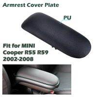 Armrest Lid Center Console Storage Box Cover Lid Artificial Leather Fit For BMW Mini Cooper R55 R59 2002-2008 Black Gray