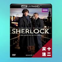 ?HOT Detective Sherlock Season 1 Blu-ray Disc 4K UHD 2010 Suspenseful Crime Multi-channel Multi-subtitle 2 discs