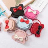 New Princess Girl Coin Purse Handbag Children Wallet Small Coin Box Bag Cute Cartoon Bow Kid Money Bag Baby Rabbit Shoulder Bag