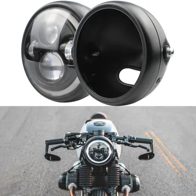 5-3/4 Inch 5.75 Inch Motorcycle Headlights Housing Bucket for Motorcycle Accessories Black