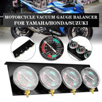 4Pcs คาร์บูเรเตอร์สีดำรถจักรยานยนต์คาร์บูเรเตอร์ Synchronizer เครื่องมือ W/ ท่อสำหรับ Honda/yamaha/suzuki/harley