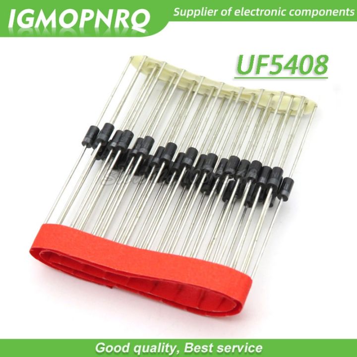 50pcs/lot High  ultrafast recovery diode UF5408 3A/1000V DIP long legs New Original Free Shipping