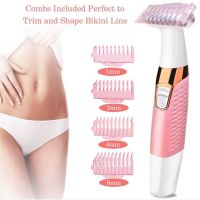 ZZOOI Electric Lady Depilator Body Hair Remover Portable Bikini Trimmer For Women Wet Dry Pubic Clipper Private Area Haircut Shaver