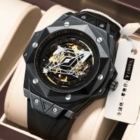 Atmospheric special-shaped hollow out the men watch movement trend students tattoo is automatic mechanical watch dial quartz watch --238811Hot selling mens watches❣