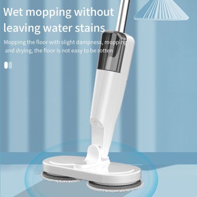 New Top Quality Wireless Electric Mop Lazy Floor Mopping Household Machine Rotating 90 Degree Rotating with Water Sector Spray