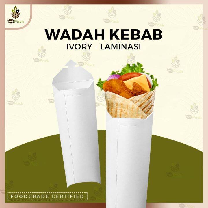 Box Kebab Polos / Dus Kebab / Wadah Kemasan Kebab / Bungkus Kebab Lazada Indonesia