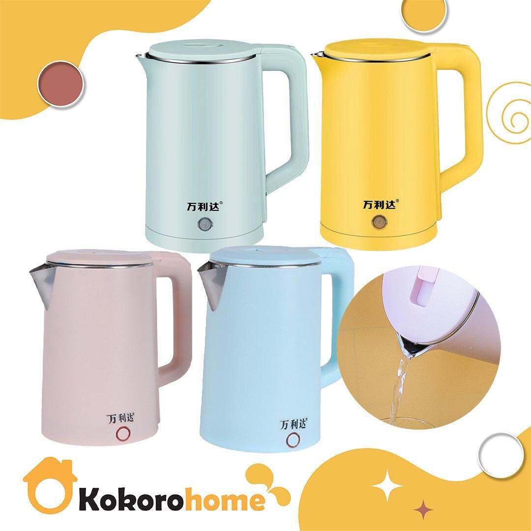 KOKORO Fast Heat Automatic Electric Kettle Teapot Flask Hot Water Stainless Steel Jug Kokoro Haba Yang Cepat Cerek Elektrik Automatik Teapot Flask Air Panas Keluli Tahan Karat Jug KOKORO快速加热自动电热水壶茶壶烧瓶热水不锈钢壶