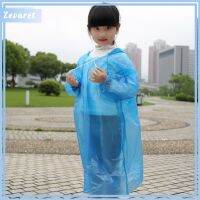 Zevaret Pe Children Raincoat Solid Color Convenient Pullover Raincoat