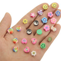 1box Polymer Clay Beads Mixed Smiley Animal Printing Beads Jewelry Making Kit DIY Bracelet Handmade Accessories