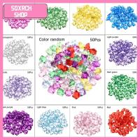 SQXRCH SHOP 50Pcs/bag ลูกปา บ้านและสวน ตกแต่งตู้ปลา สีสัน ภูมิทัศน์พิพิธภัณฑ์สัตว์น้ำ เครื่องประดับจัดงานแต่งงาน ก้อนกรวด ฟิลเลอร์แจกัน ก้อนน้ำแข็งคริสตัล หินเทียม