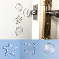 【LZ】 Cute Mute Door Stoppers Wall Protection Safety Shock Absorber Door Handle Bumpers Security Waterable Transparent Wall Protectors