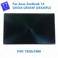 หน้าจอ LCD เต็มรูปแบบ14.0นิ้วของแท้พร้อมฝาครอบ1920X1080 FHD สำหรับเอซุส Zenbook 14 UX434 UX434F UX434FLC UX434FAC