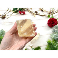 1 Pc Genuine yellow  Calcite cube Stone Rough Stone / Top High Quality Rough Stone / Raw Stone For Healing Chakra