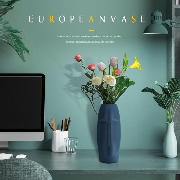 nordic-minimalist-pe-abstract-vase-human-face-creative-display-room-decorative-figue-head-shape-vase