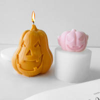 Pumpkin Head Candle Mold Epoxy Plaster Candle Mold Horror Theme Candle Molds Decor Craft Tools Halloween Silicone Mold Specimen Display Mold Diy Epoxy Mold Resin Molds