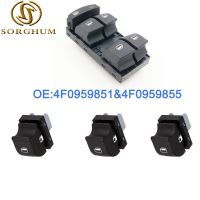 4Pcs/lot New 4F0959855 4F0959851 Window Master Control Switch Button sets for A UDI 2005 2012 A3 A6 S6 C6 Allroad Q7 RS6