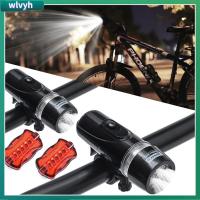 WLVYH 2ชิ้นไฟจักรยานกันน้ำไฟท้ายด้านหน้า LED ไฟหน้าจักรยานไฟท้าย