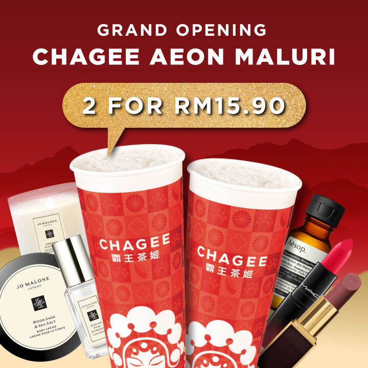 CHAGEE: BUNDLE DEAL (RM15.90 FOR 2 LARGE MILK TEA) - CHAGEE AEON Maluri ...