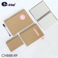 E-file craft notebook CNB88, CNB89 I สมุดริมลวด 70 แกรม 100 แผ่น กระดาษถนอมสายตา