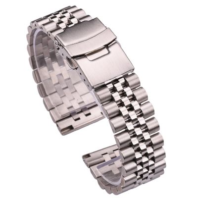 （A Decent035）สแตนเลส Watch Bands ผู้หญิงผู้ชายสร้อยข้อมือ18มิลลิเมตร20มิลลิเมตร22มิลลิเมตร24มิลลิเมตรเงินตรง End นาฬิกาวงสายนาฬิกาอุปกรณ์เสริม