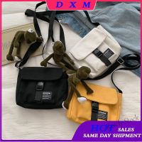 【Ready Stock】 ✷ C23 ins Japanese Harajuku style tooling casual diagonal bag simple Hong Kong style student Korean canvas messenger bag shoulder bag