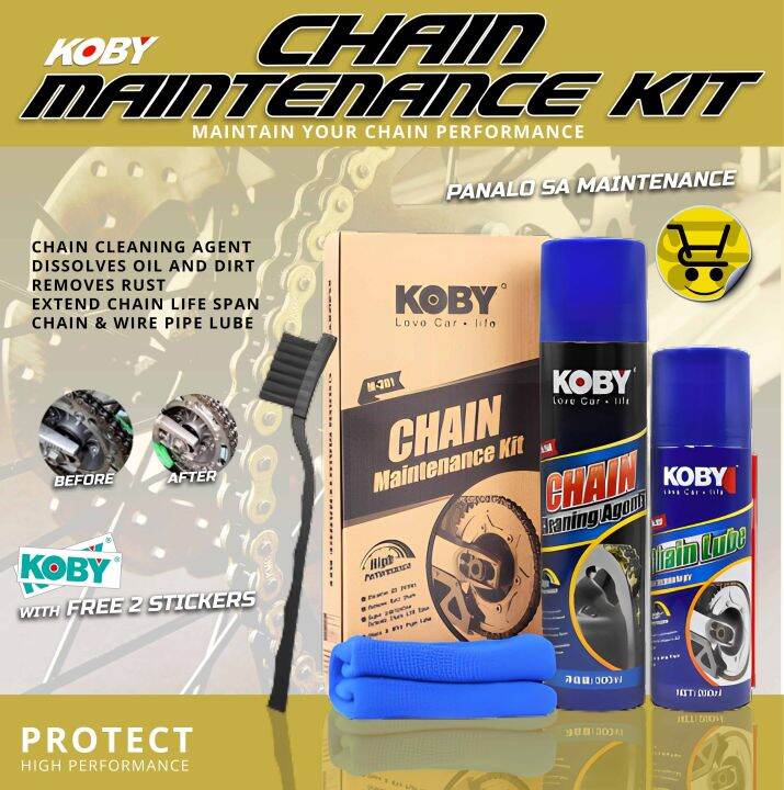 HAPPY CART Koby Chain Maintenance Kit (Chain Lube & Cleaner) Lazada PH