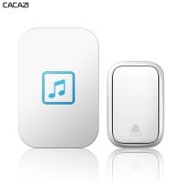 ☏♣ CACAZI Self-powered Waterproof Wireless Doorbell Home Call Ring Bell No Battery Required Button US EUK UK AU Plug 150M Remote