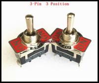 5pcs/Lot 123F 3-Pin 3 Position ON-OFF-ON Spring Return Momentary Switch 15A 250VAC Toggle Switch Electrical Circuitry  Parts