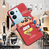 เคสใส่โทรศัพท์สำหรับ Vivo V29 5G Y78 Y78 5G + 5G แหวนใส่นิ้วสายคล้องกันกระแทก TPU Softcase ญี่ปุ่นเคสอะนิเมะญี่ปุ่นซนเครยอนชินจัง Shinnosuke Nohara ซิลิโคนนิ่มเคสครอบโทรศัพท์