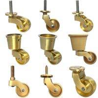 【LZ】 Cheap!!! 4PCS 32mm Pure Brass Wheels Table Chair Sofa Couch Furniture Feet Leg Castors 360° Swivel Casters