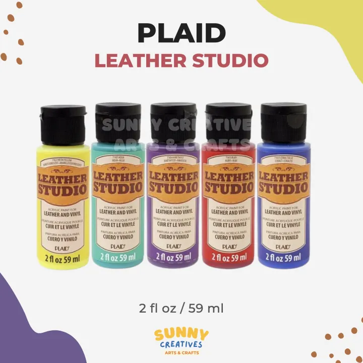 plaid leather paint